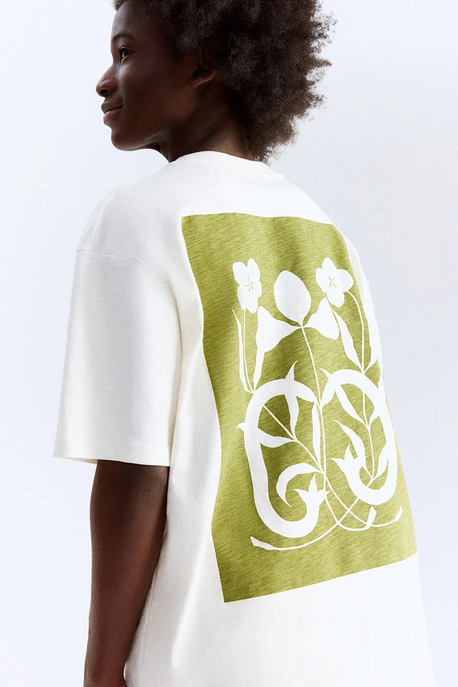 T-shirt en coton imprimé