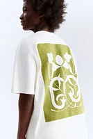 T-shirt en coton imprimé