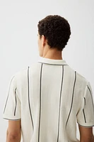Regular-Fit Pointelle-Knit Polo Shirt