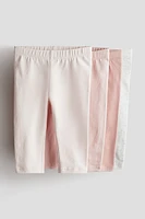 Lot de 4 leggings en jersey coton