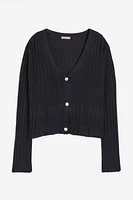 Rib-knit Cardigan