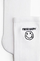 Motif-detail Socks