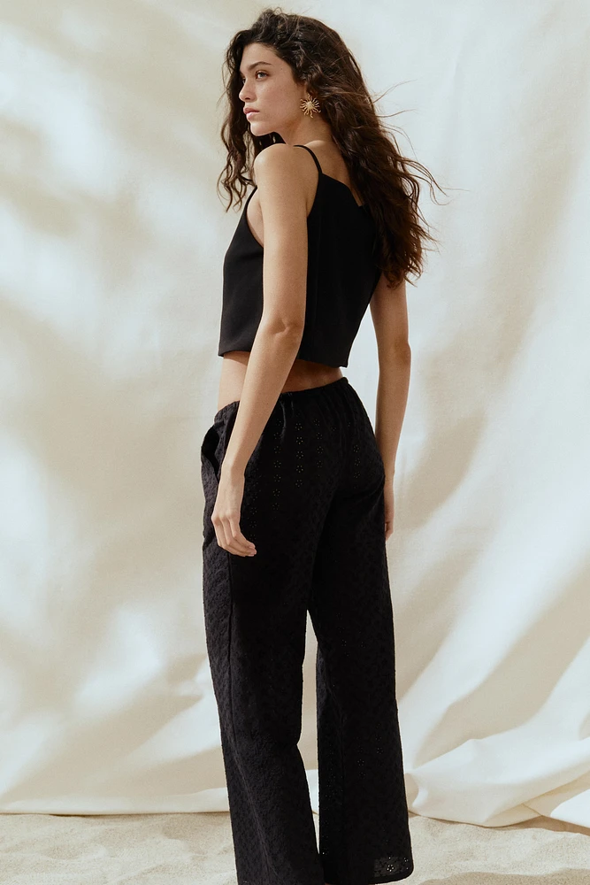 Straight-Leg Drawstring Pants
