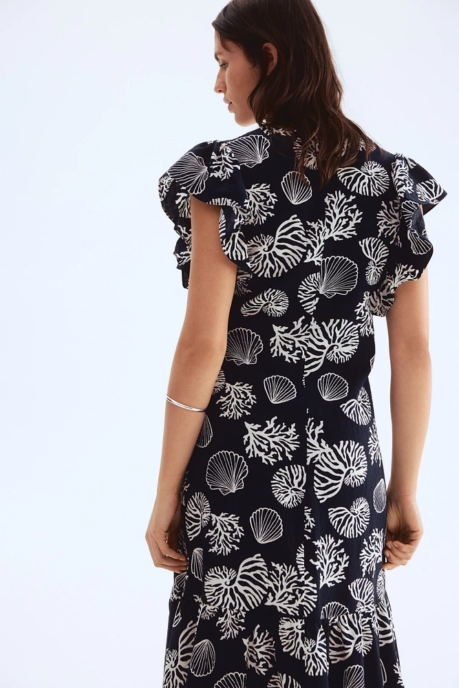 Robe portefeuille à motif
