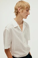 Regular Fit Textured-weave Resort Shirt