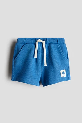Waffled Cotton Shorts