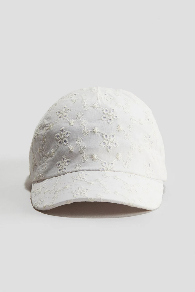 Appliquéd Cotton Cap