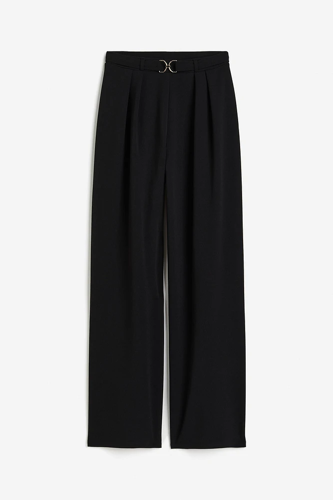 Buckle-detail Dress Pants