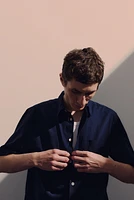 Regular Fit Linen-blend Shirt