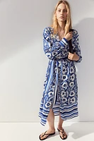 Tie-belt Kaftan Dress