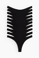 Lot de 10 culottes Thong en coton