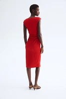 Draped Bodycon Dress