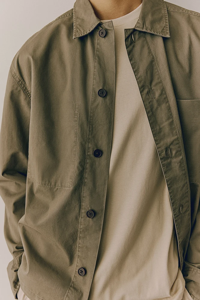 Regular Fit Twill Overshirt