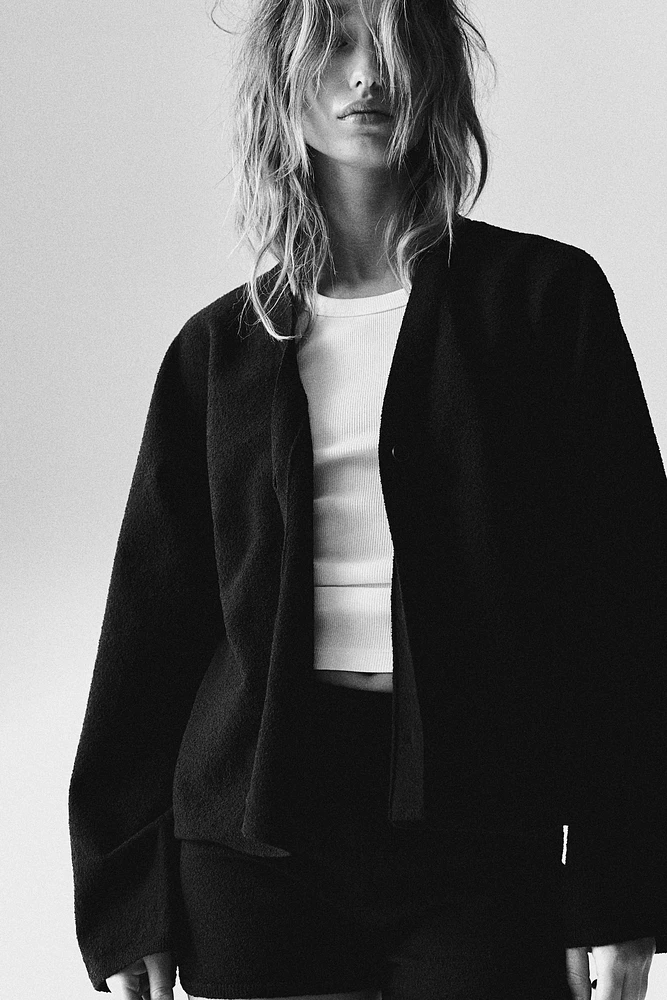 Gilet en tricot bouclé