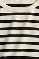 Cropped Ribbed Tank Top