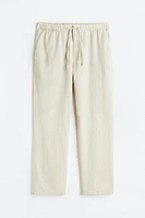 Regular Fit Linen-blend Pants