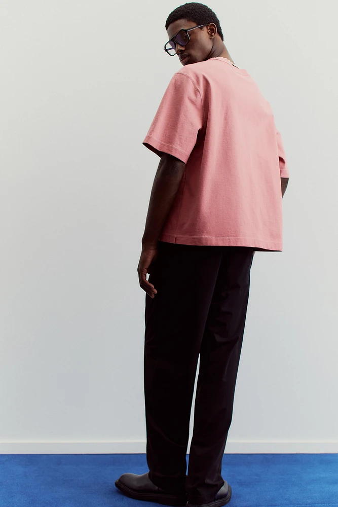 T-shirt délavé Coupe Carrée