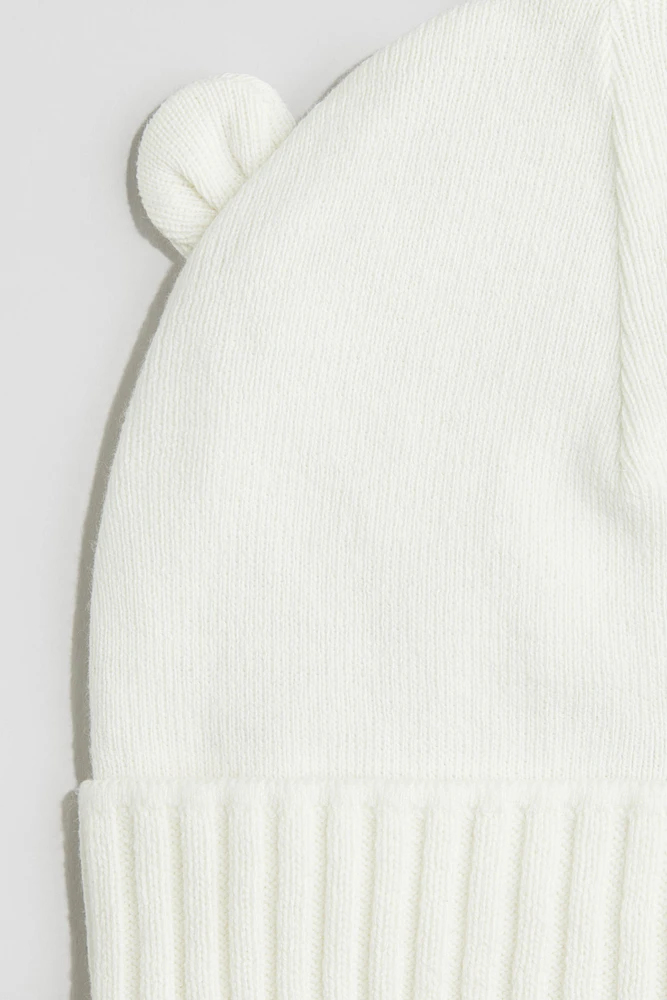 Tuque en tricot fin de coton