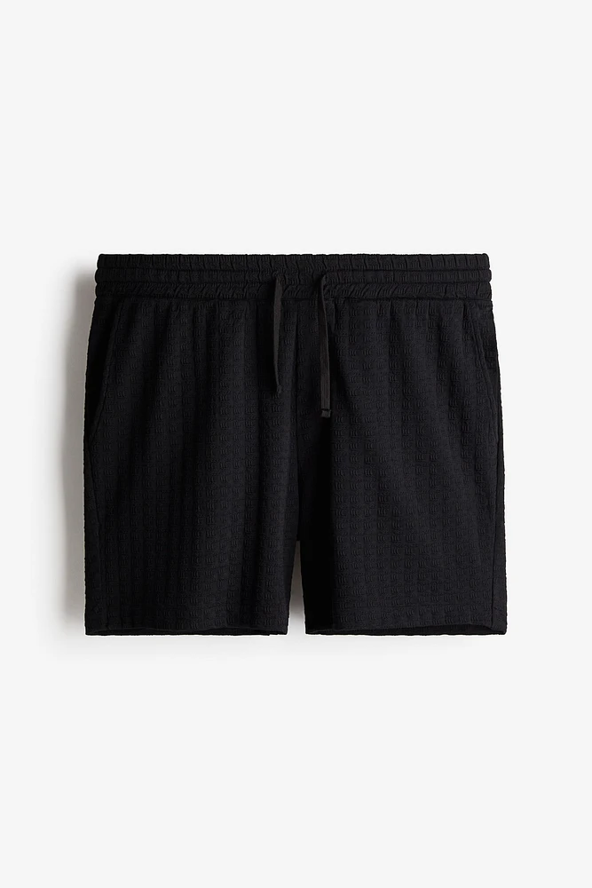 Regular Fit Textured Sweatshorts