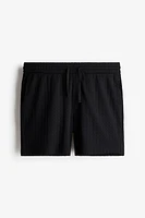 Regular Fit Textured Sweatshorts