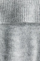 Off-the-Shoulder Fine-Knit Dress