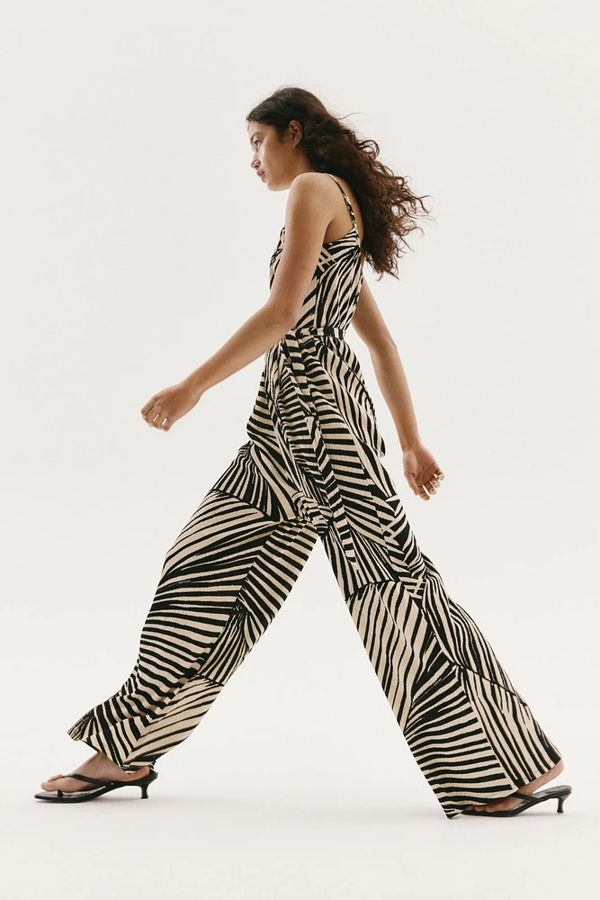 Tie-Belt Jumpsuit