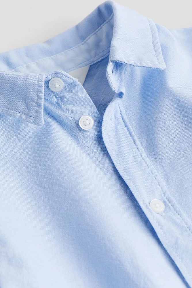 Short-sleeved Cotton Shirt