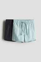 Lot de 2 shorts en coton