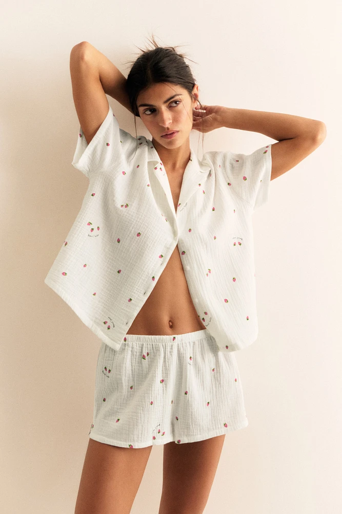 Pyjama en mousseline de coton