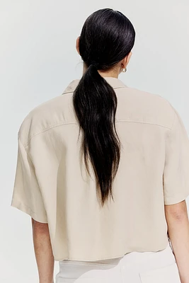 Linen-Blend Shirt