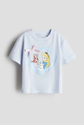 T-shirt en coton avec motif imprimé