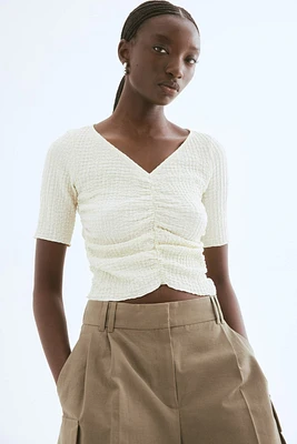 Draped Textured Top