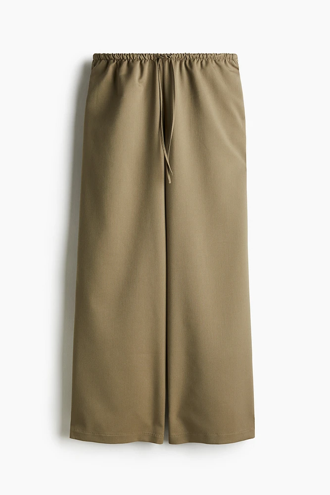 Pantalon en sergé avec cordon de serrage