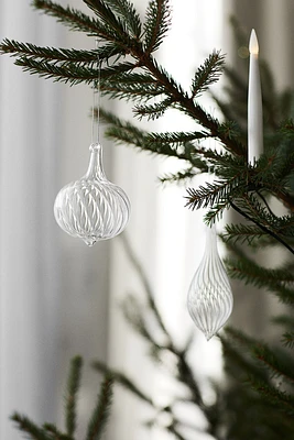 2-pack Glass Ornaments