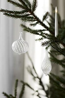 2-pack Glass Ornaments