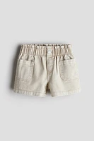 Loose Fit Denim Shorts