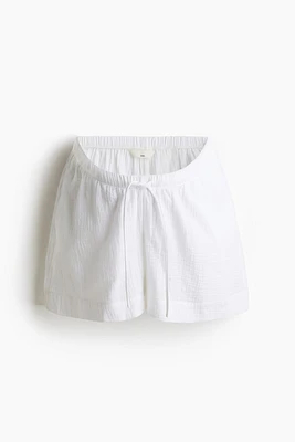 MAMA Drawstring Muslin Shorts