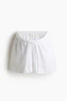 MAMA Drawstring Muslin Shorts