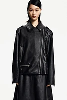 Coated Biker Jacket