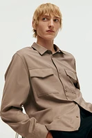 Regular Fit Utility Overshirt