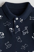 Polo en piqué de coton
