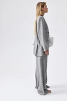 Linen-Blend Blazer