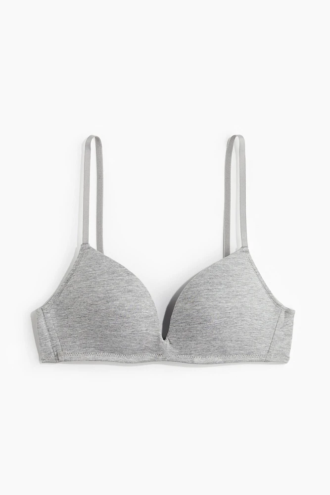 Soft-Cup Cotton Push-Up Bra