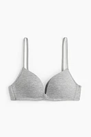 Soft-Cup Cotton Push-Up Bra