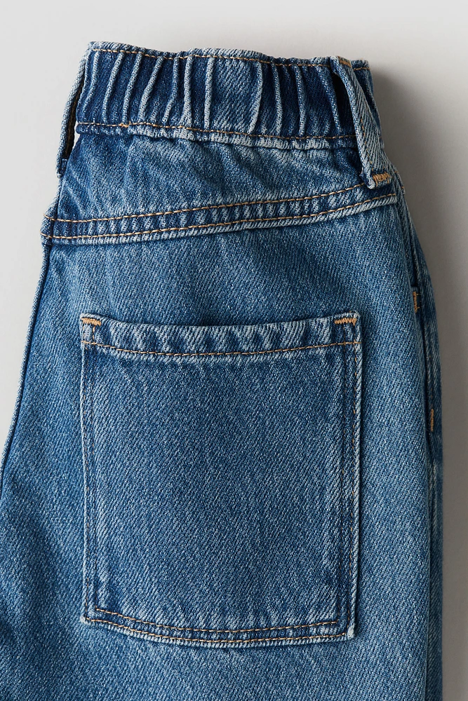 Knee-length Denim Shorts