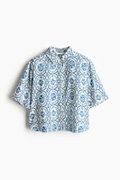 Short-Sleeved Twill Shirt