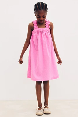 Linen-Blend Dress