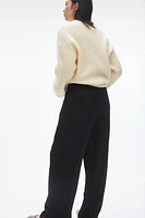 Wide-Leg Drawstring Pants