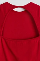 Jersey Dress with Cut-Out Detail