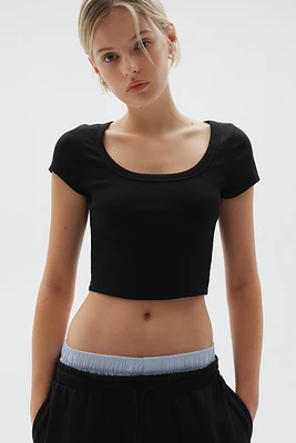 Ribbed Crop T-shirt